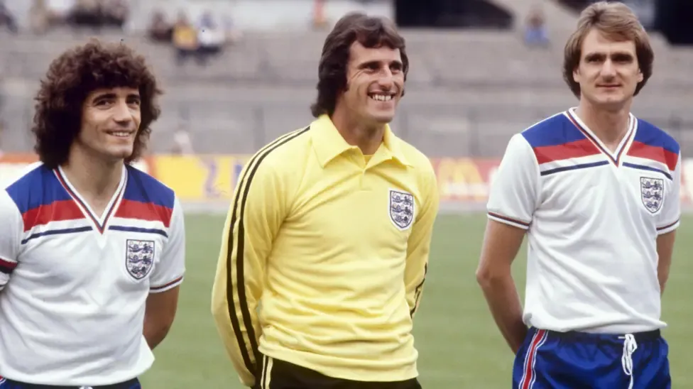 Kevin Keegan, Ray Clemence and Phil Thompson at the 1982 World Cup